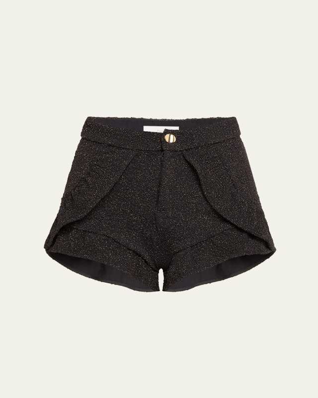 Metallic Jacquard Shorts