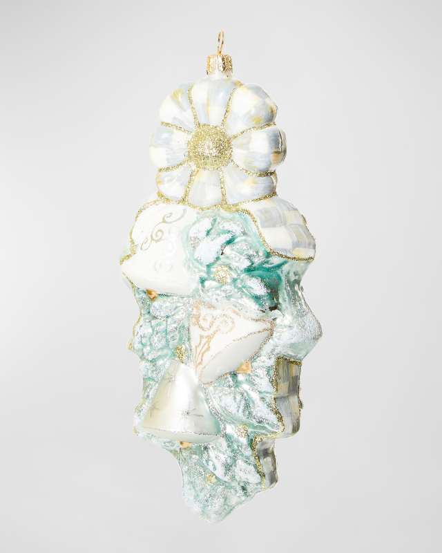 Crystal Palace Bell Swag Glass Ornament