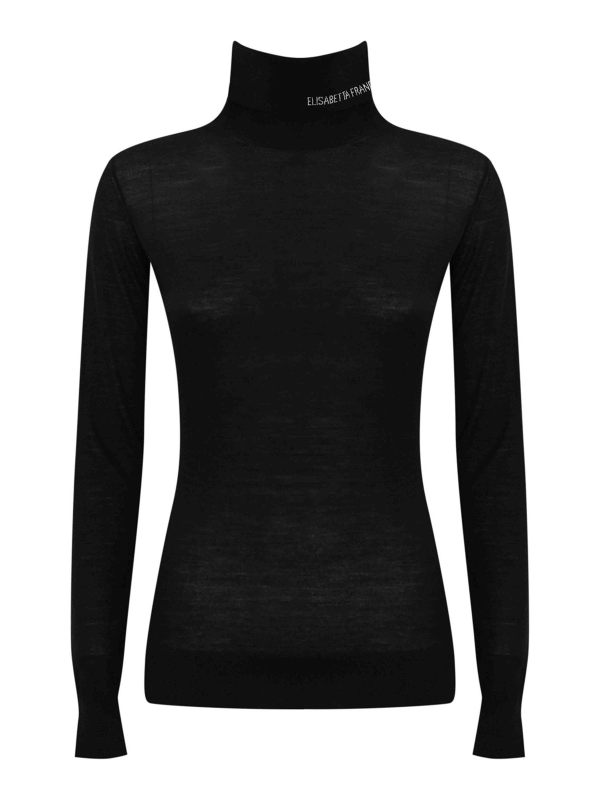 Elisabetta Franchi Pull Col Rond - Noir