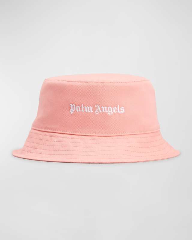 Kid's Embroidered Logo-Print Bucket Hat, Size S-