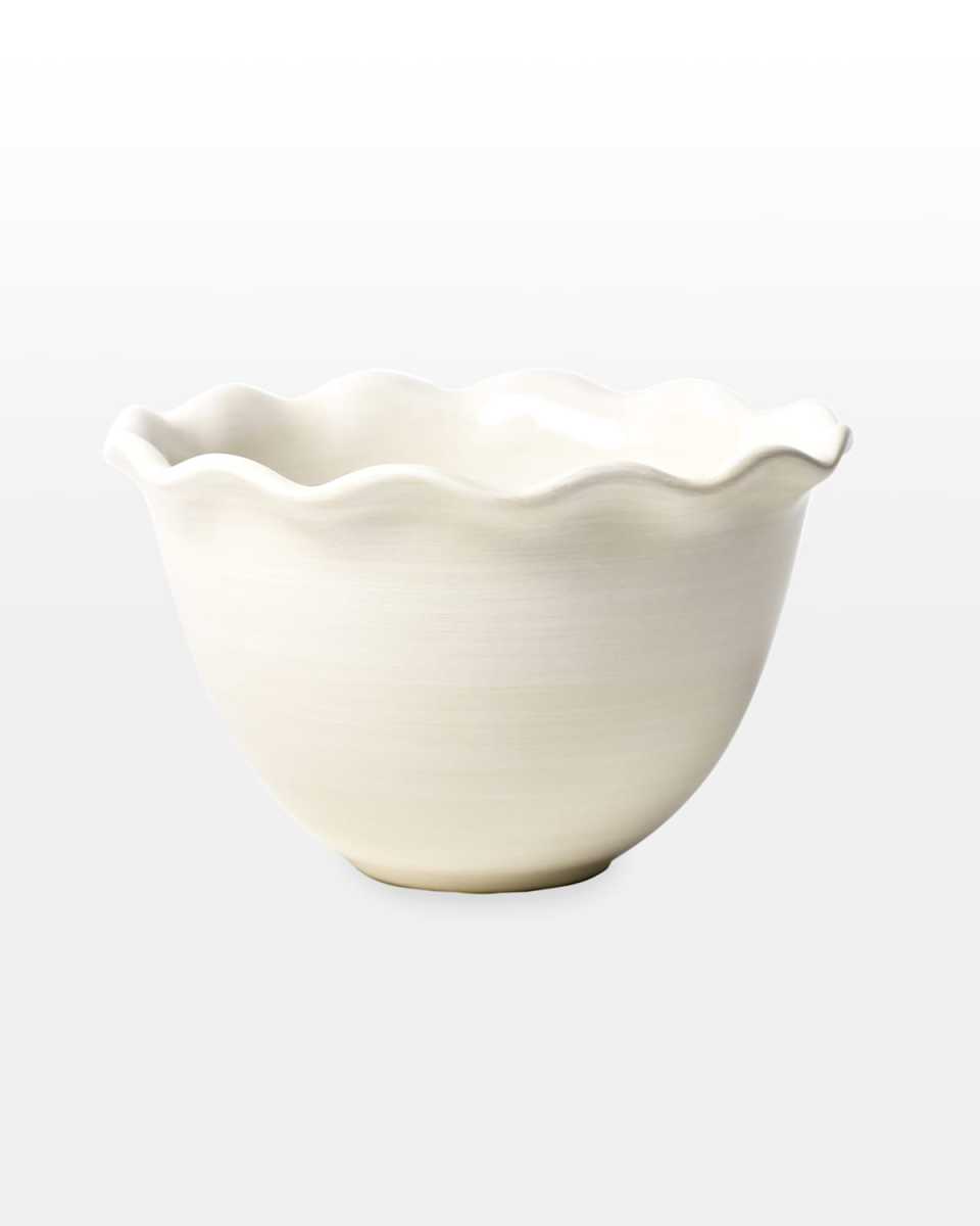 Signature White Ruffle Bowl - 6"