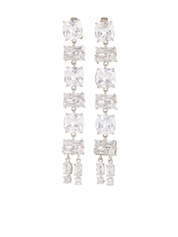 long strass earrings