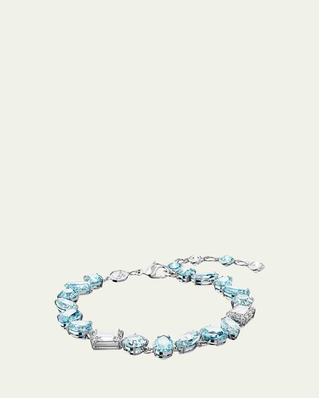 Gema Rhodium-Tone Mix-Cut Crystal Bracelet