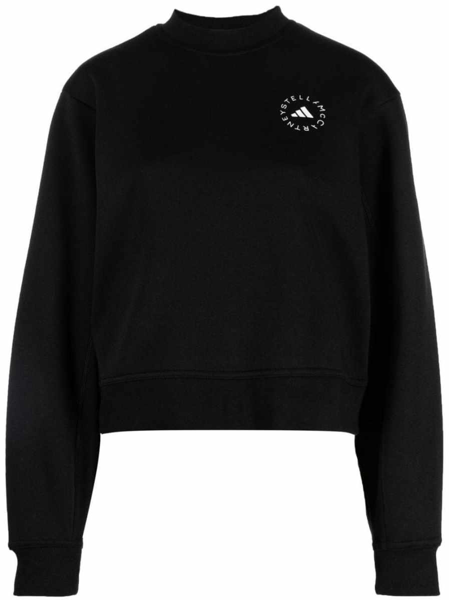 logo-print cropped sweatshirt