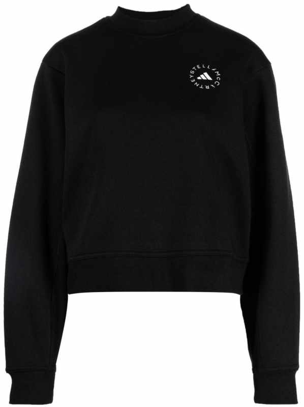 logo-print cropped sweatshirt