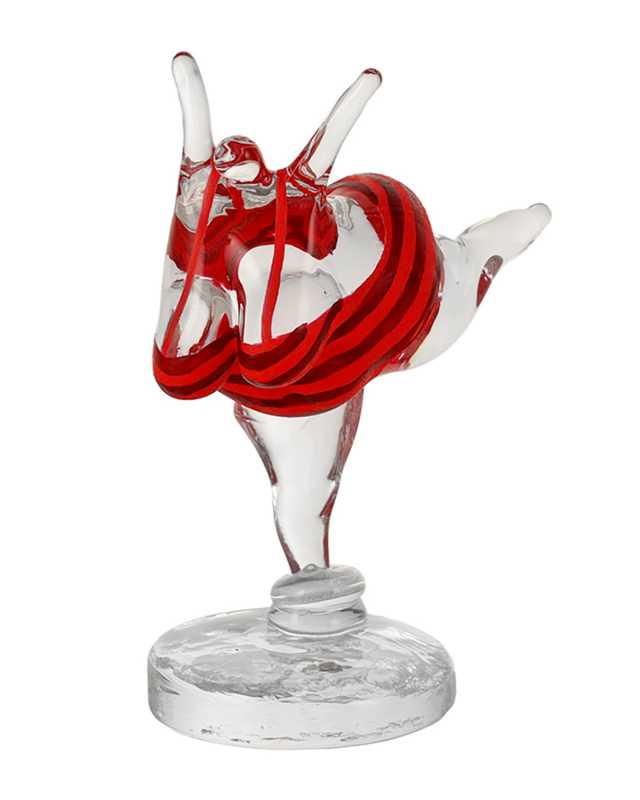 Happiness Glass Sculpture, Red