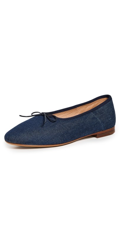 Mansur Gavriel Dream Ballerina Flats Dark Blue