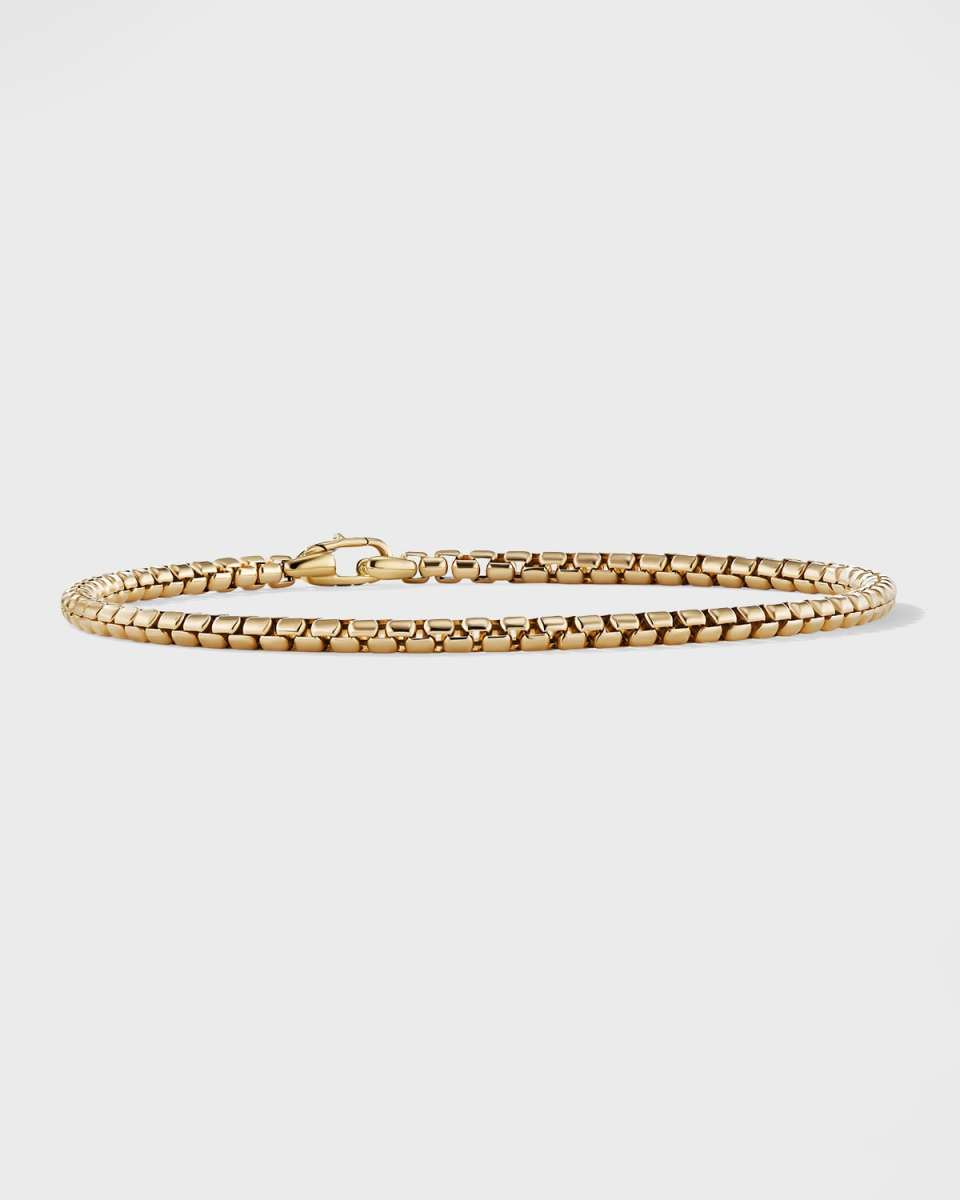 DY Bel Aire Box Chain Bracelet in 18K Gold, 2.7mm