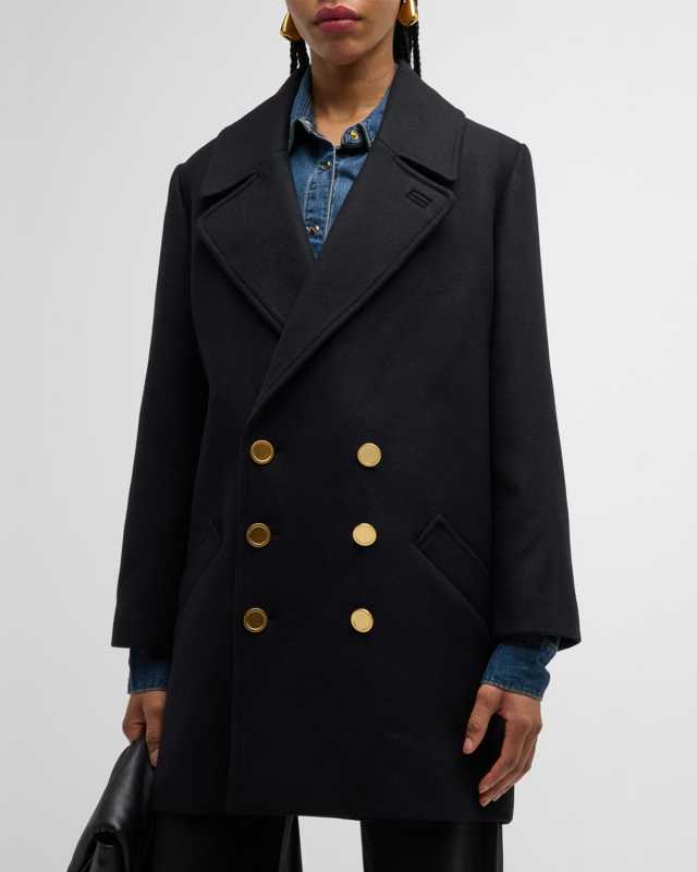Classic Wool-Blend Peacoat