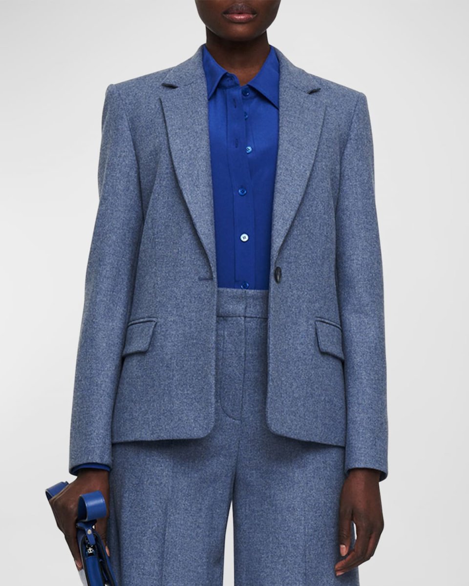 Joaquim Single-Button Stretch Flannel Jacket