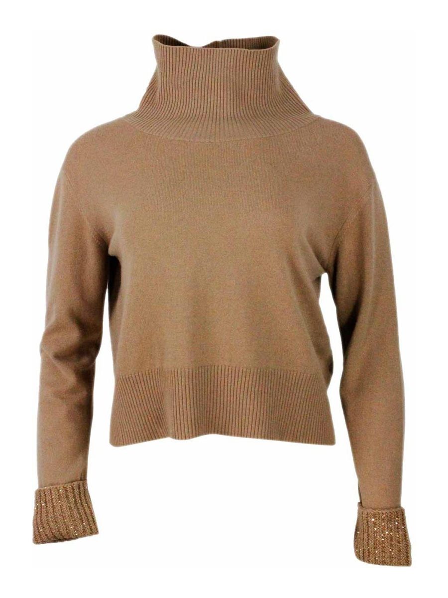 Fabiana Filippi Pull Col Rond - Marron