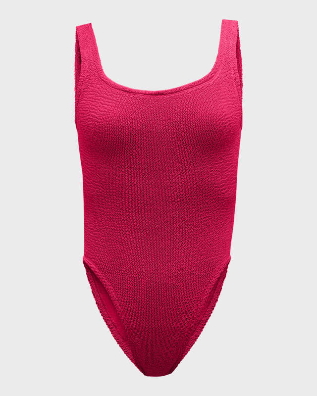 Square-Neck One-Piece Swimsuit