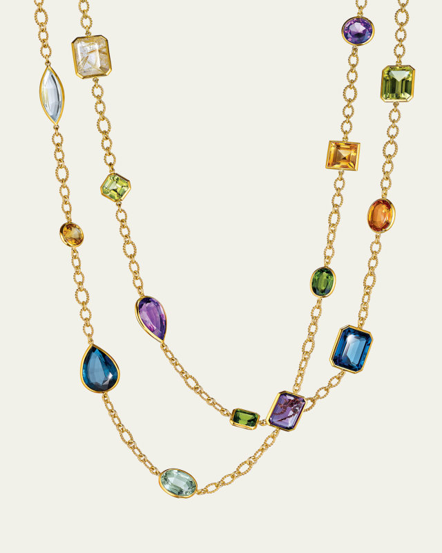 18K Yellow Gold Confetti Necklace