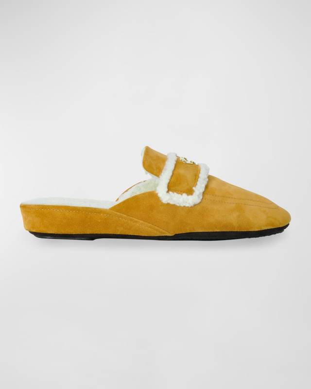 Patent Leather Square-Toe Penny Loafers