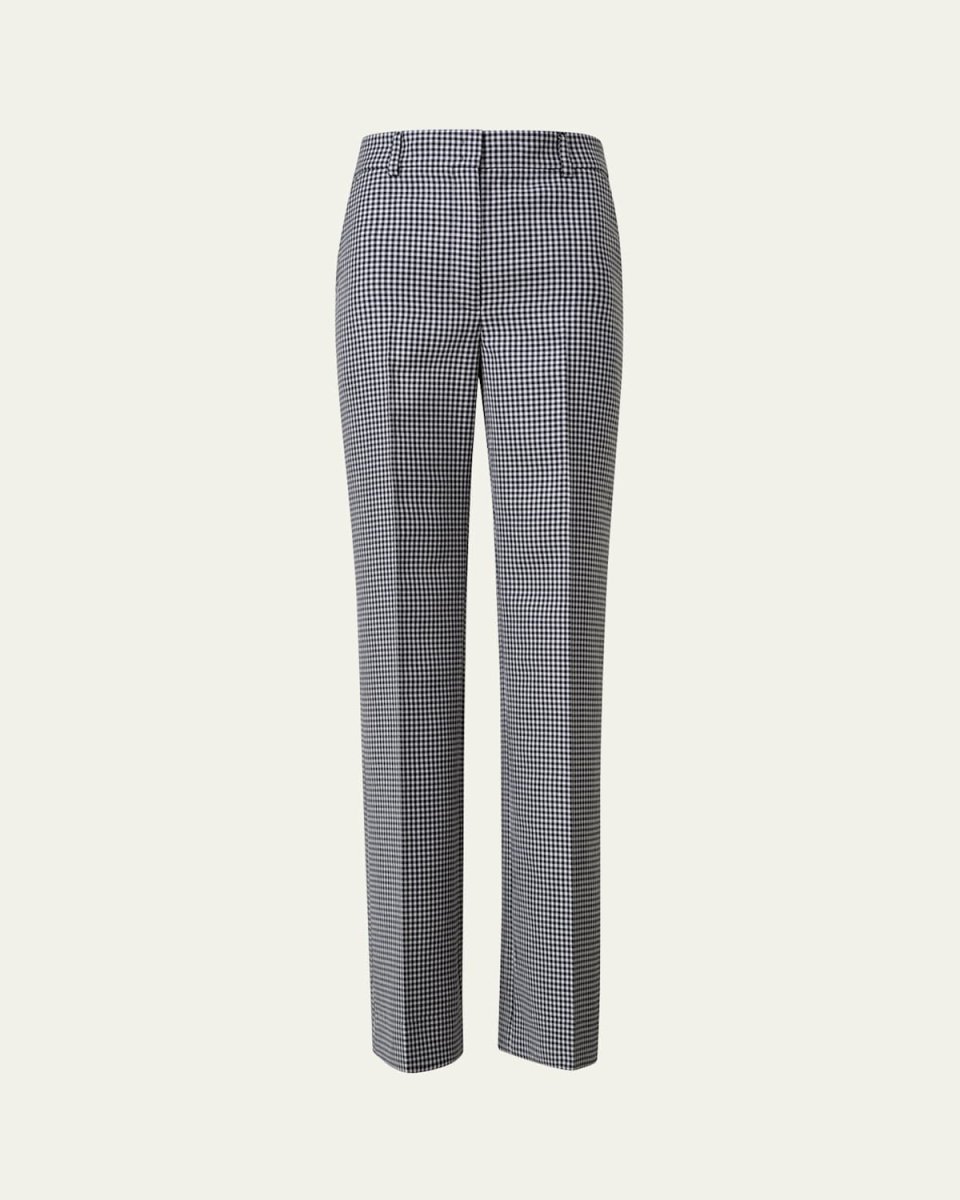 Florine Double-Face Wool Straight-Leg Pants