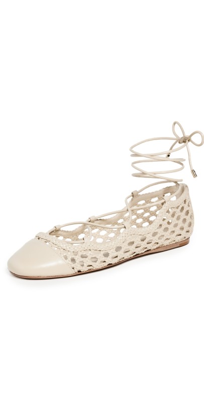 Alexandre Birman Ballerina Tresse Flats Dove