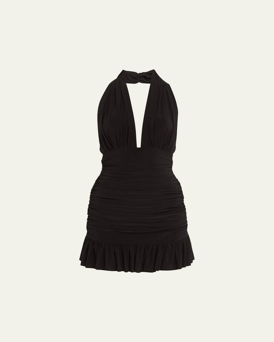 Ruffle Halter Mio One-Piece Swimdress