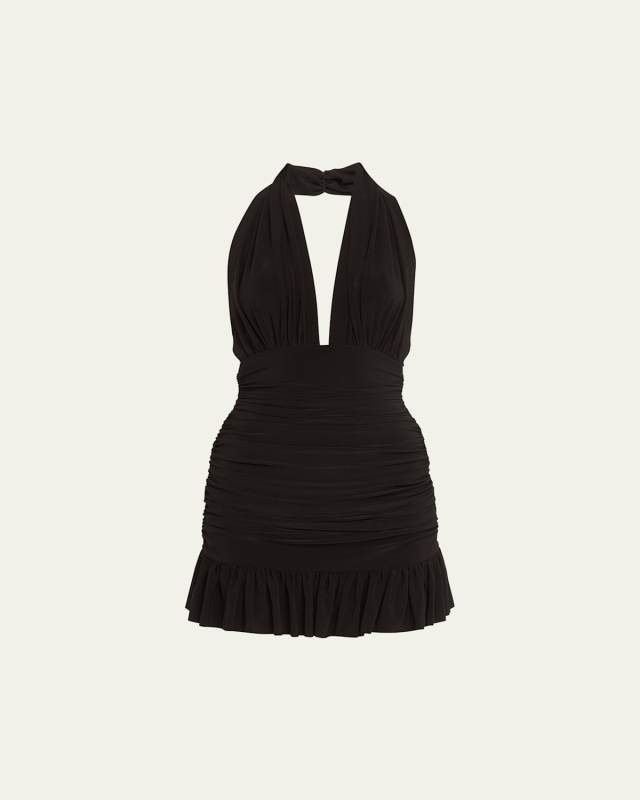 Ruffle Halter Mio One-Piece Swimdress