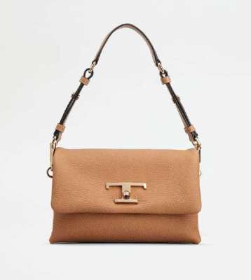 TOD'S T Timeless Flap Bag in Leather Mini