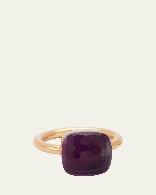 Nudo Maxi 18k Gold Amethyst Ring