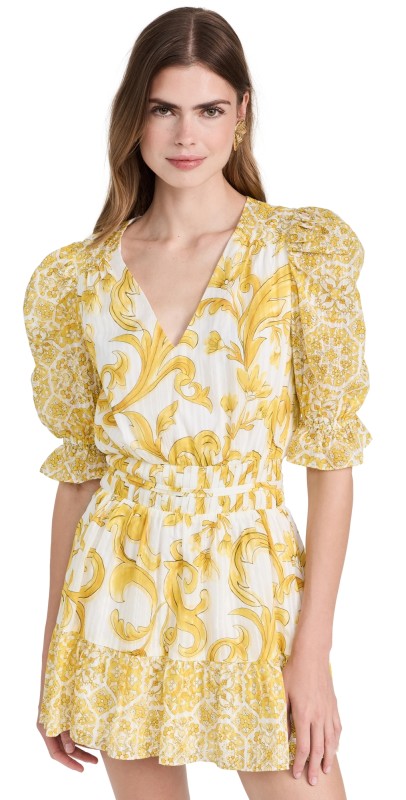 Ramy Brook Susan Dress Bright Lemon Positano