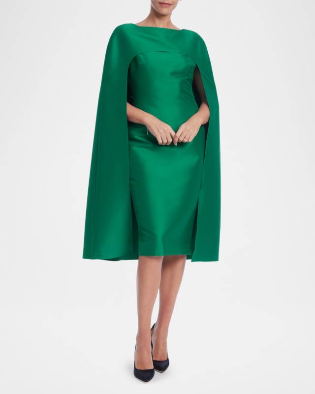Bodycon Cape Dress