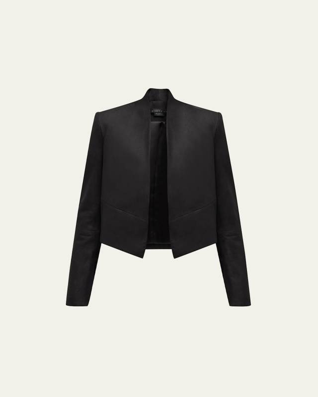New Harvey Suede Open-Front Jacket