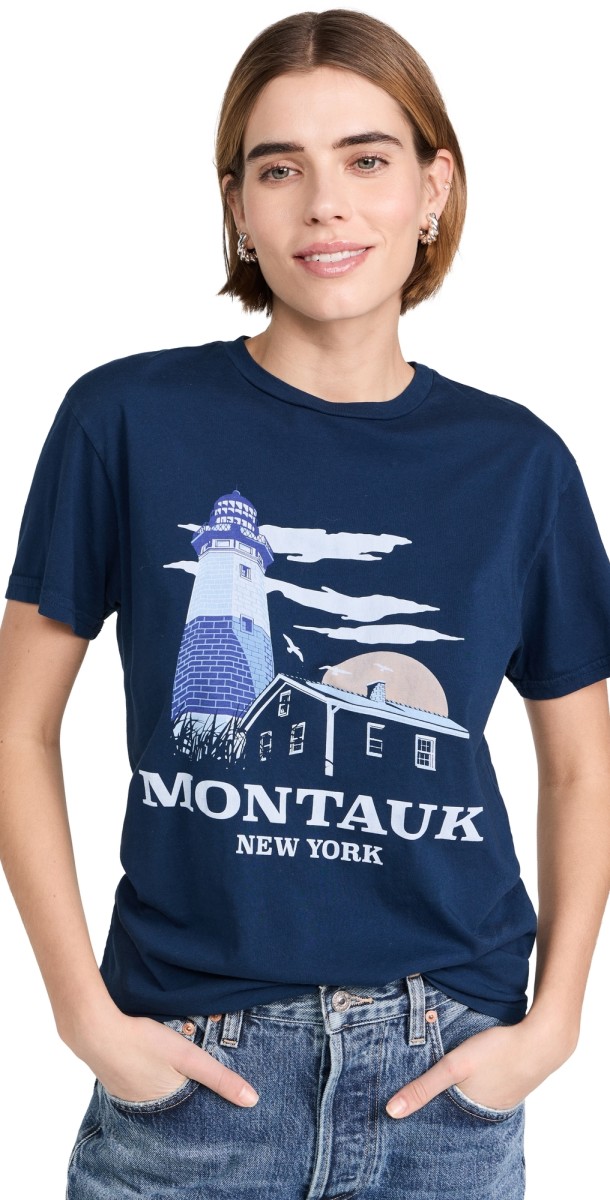 Original Retro Brand Montauk Lighthouse Tee Vintage Midnight Navy