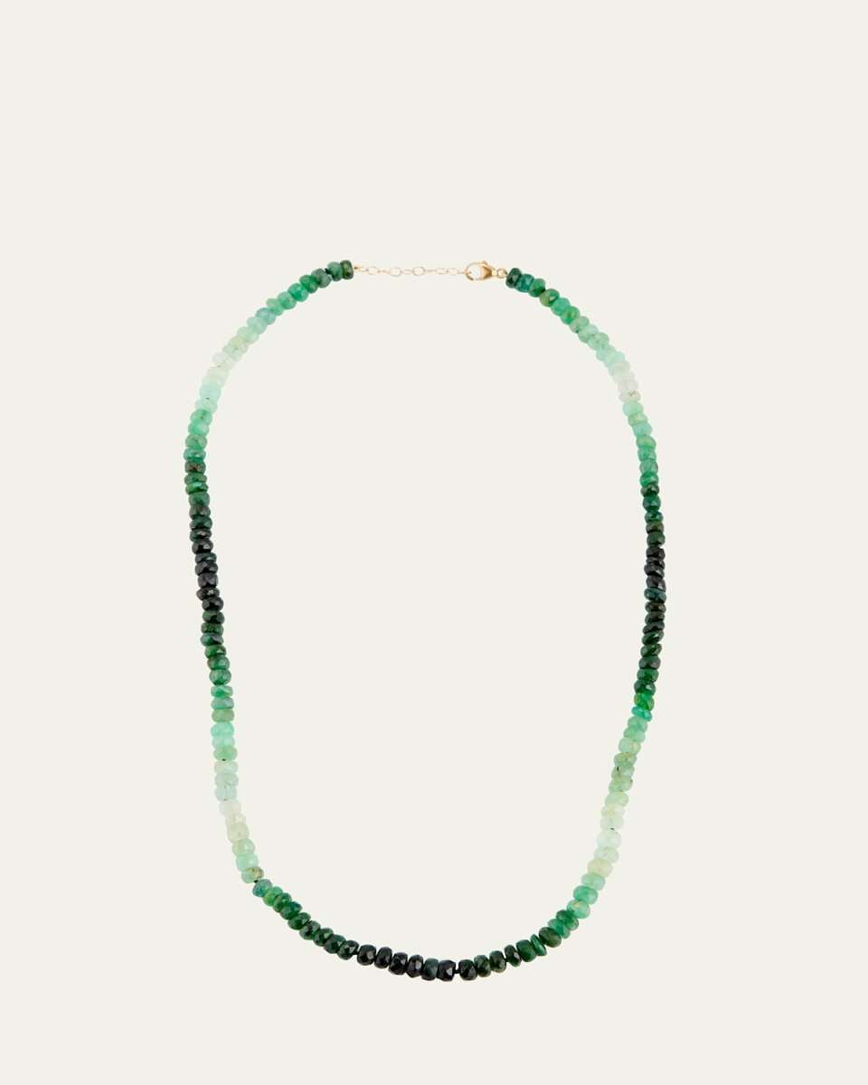 Ombre Emerald Bead Necklace