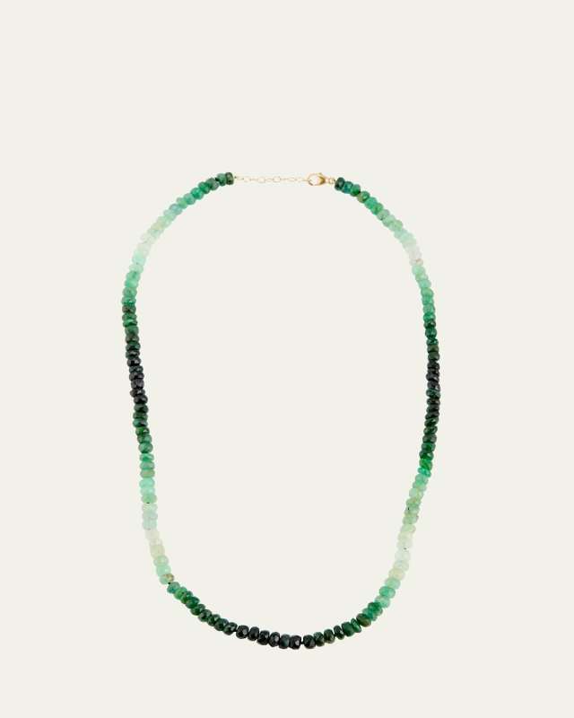 Ombre Emerald Bead Necklace