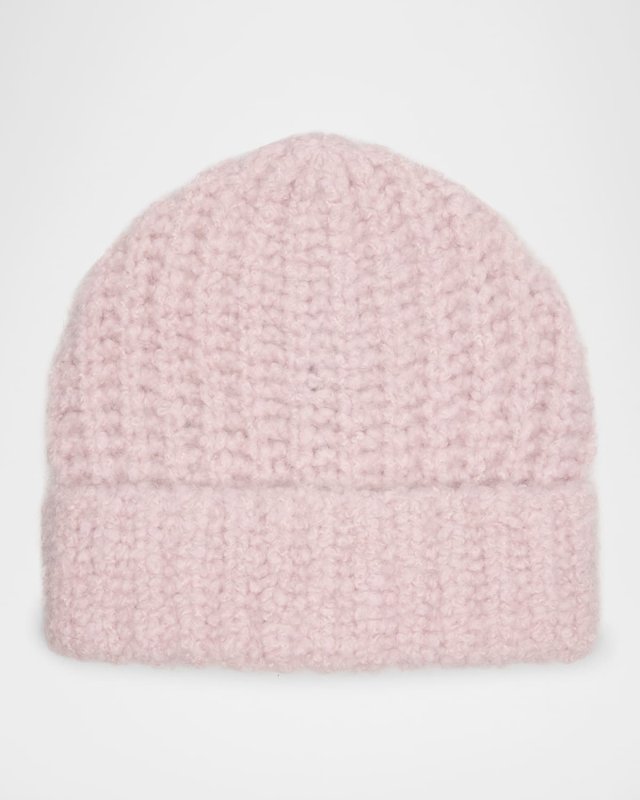 Cashmere-Silk Boucle Beanie