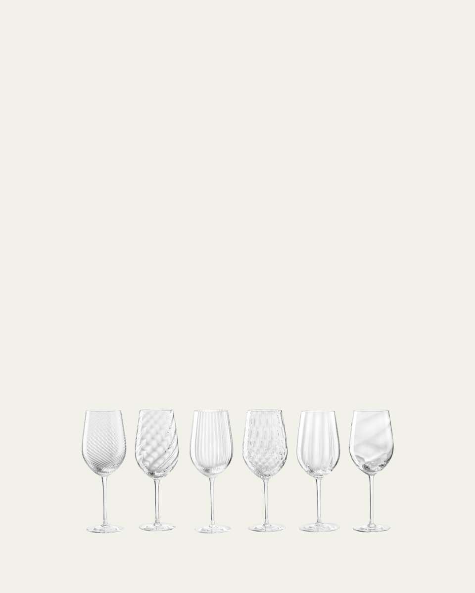 Tolomeo Assorted White Wine Glasses, Set of 6