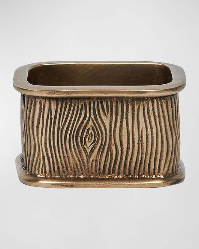 Blenheim Oak Brass Metal Napkin Ring