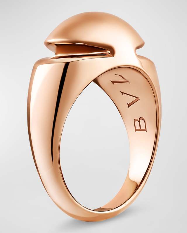 18K Rose Gold Cabochon Ring