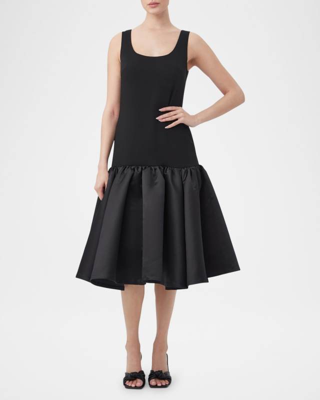 Sina Sleeveless Flounce Mini Dress