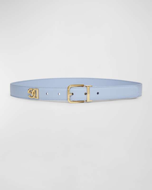 DG Logo Leather Belt