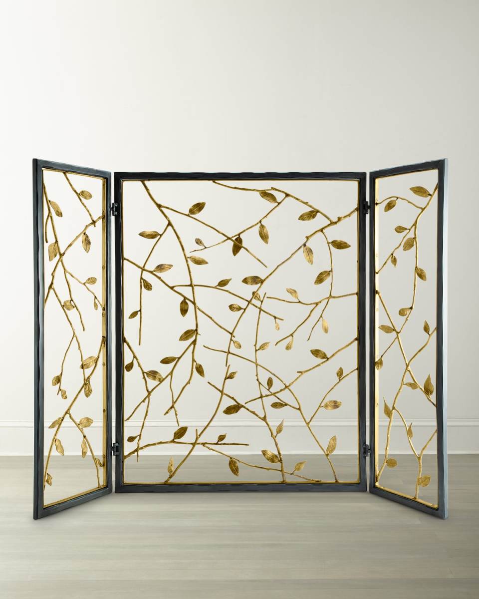 Twig and Leaf Fire Screen