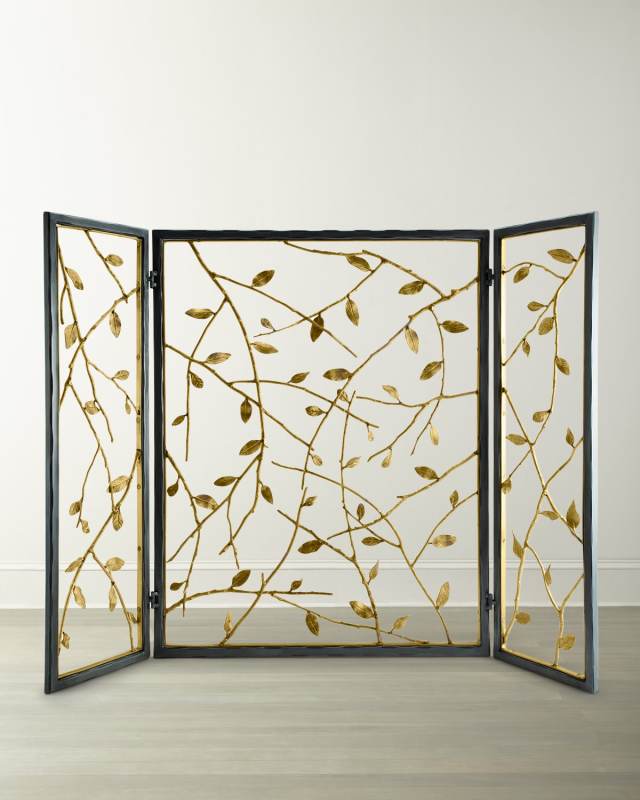 Twig and Leaf Fire Screen