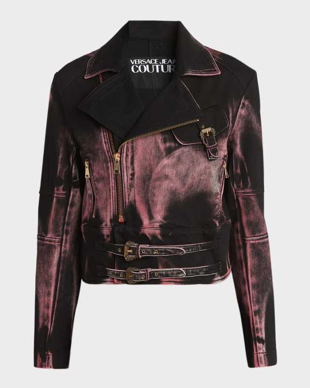 Tie-Dye Moto Jacket