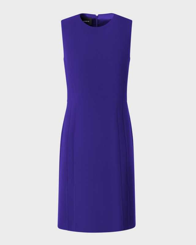 Wool Crepe Sheath Dress