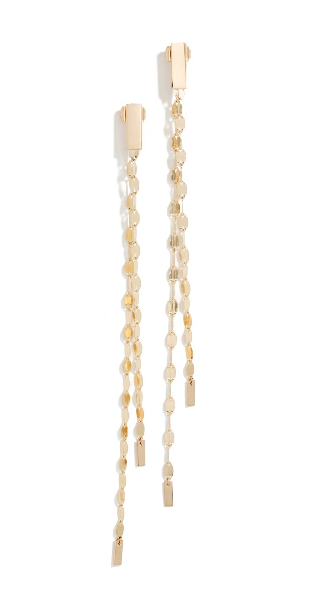 LANA 14k Blake Linear Bar Earrings Gold