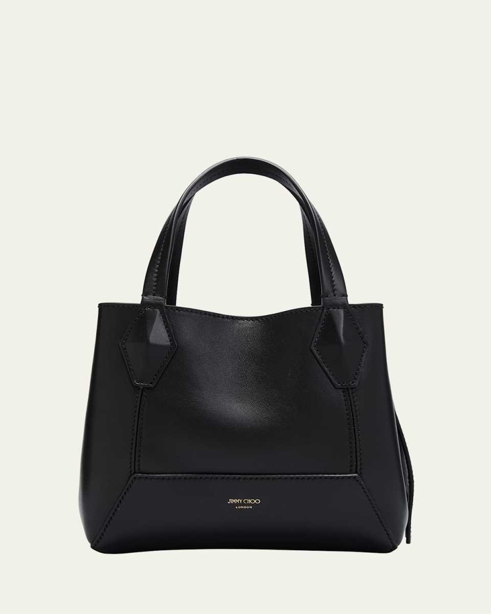 Small Diamond Leather Tote Bag