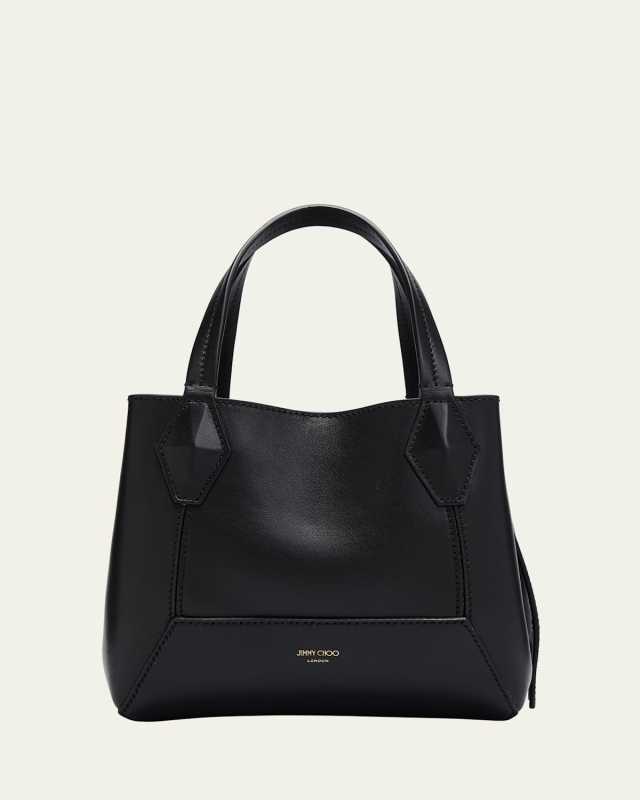 Small Diamond Leather Tote Bag
