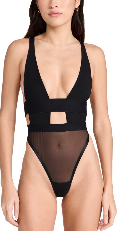 Bluebella Topaz Soft Bodysuit Black
