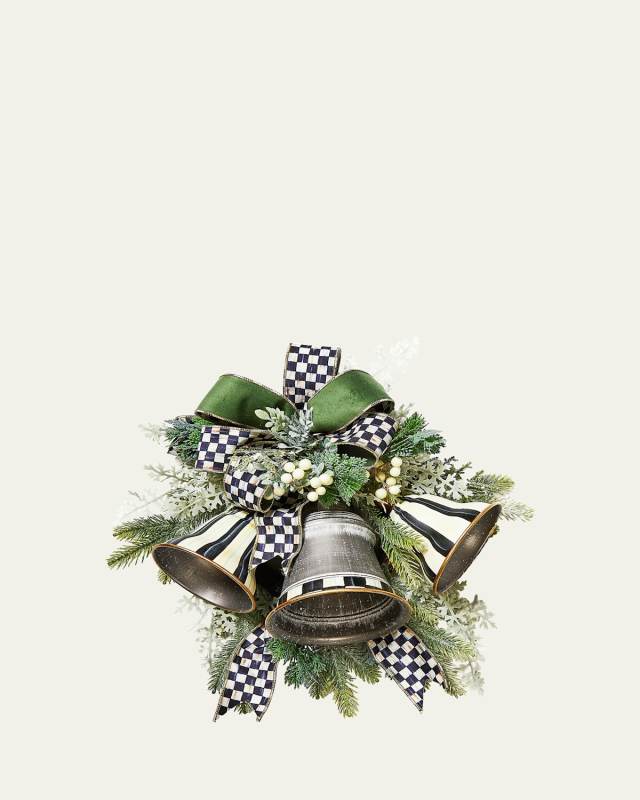 Farmhouse Holiday Bell Christmas Swag