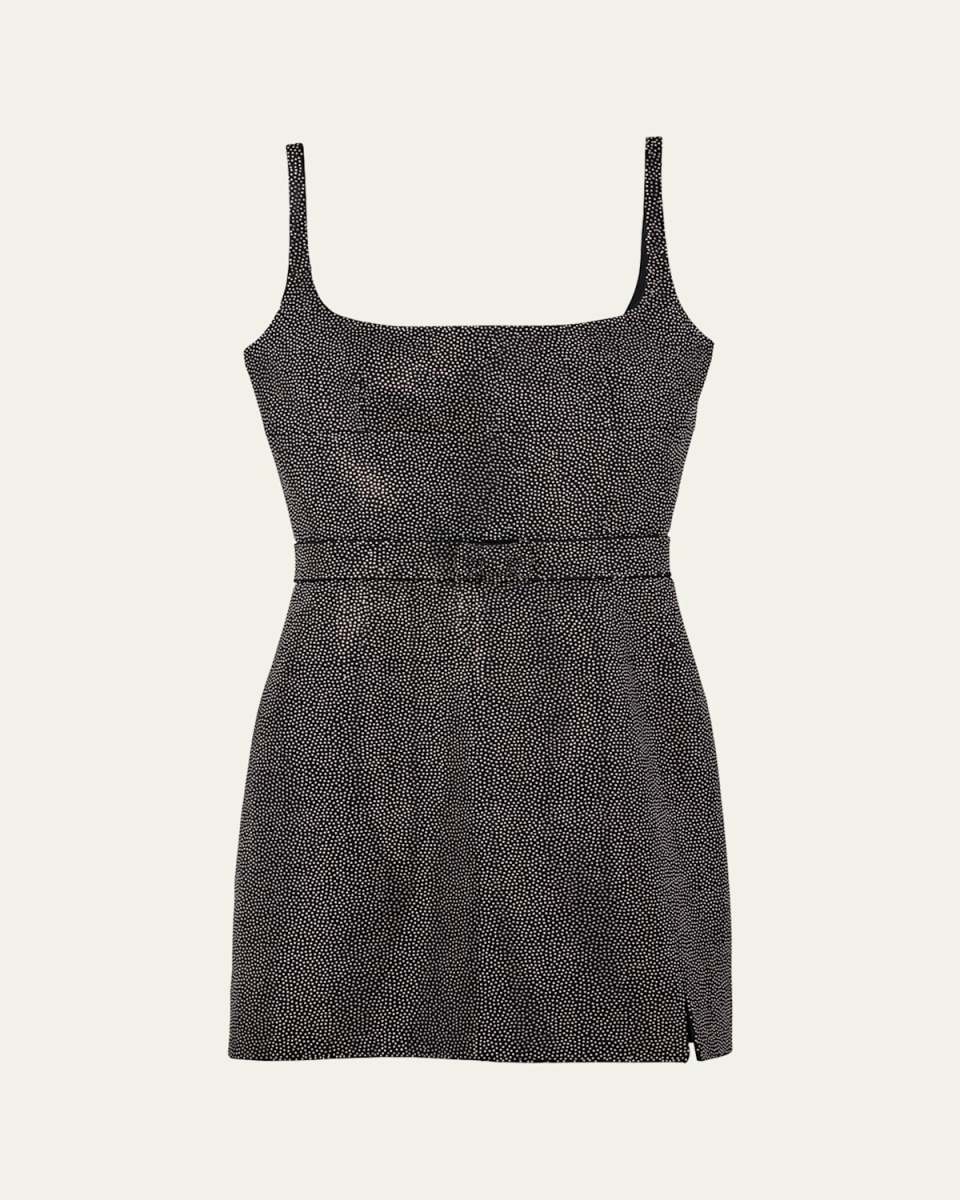 Studded Sleeveless Mini Dress