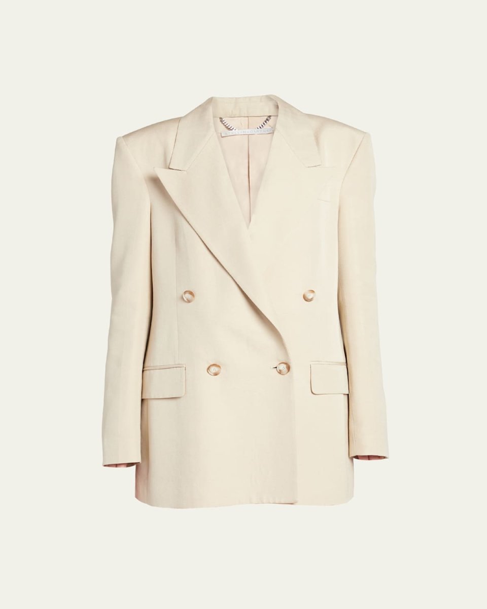 Double-Breasted Relaxed Blazer Jacket
