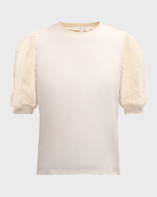 Frankie Lace-Sleeve T