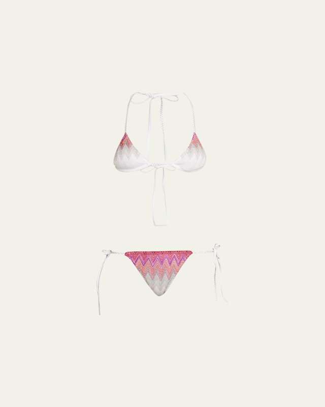 Zig-Zag Triangle Two-Piece Bikini Set
