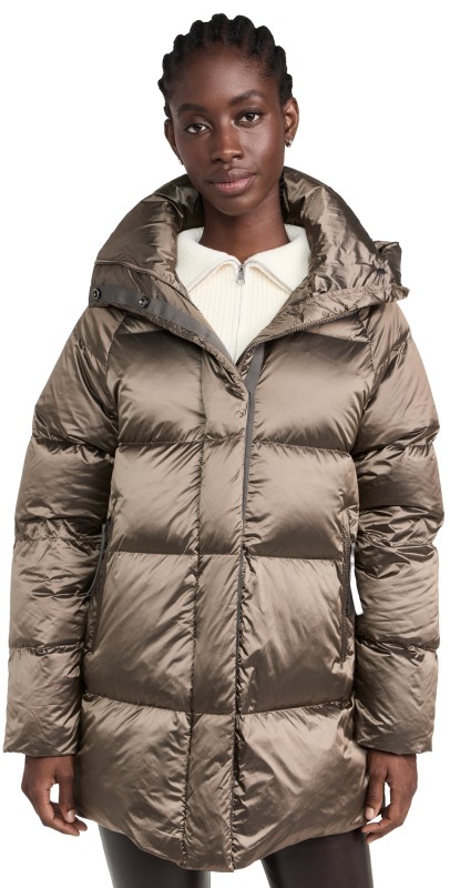 Varley Canton Down Jacket Brushed Olive Metallic